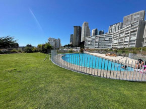 Cómodo depto. para relajarse con vista al mar